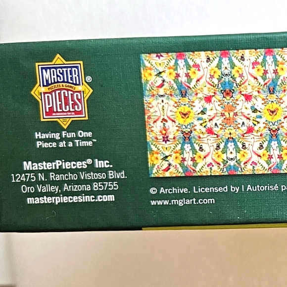 PUZZLE 1000pc Linen Flamingo New Sealed Masterpiece Puzzles - Picture 4 of 4